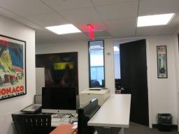 Workstation outside of office