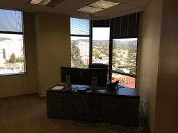 Office is unfurnished
