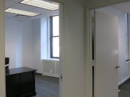 Doorway into large office