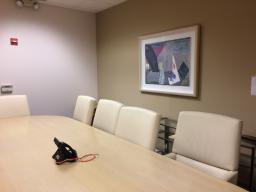Conference room with high end furnishings