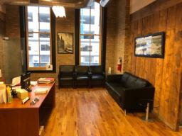 3 Cubicles available in 4000 sq ft., built out loft space in historic building.  Comes with use of 2 conference rooms. 