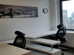 2 FURNISHED WINDOWED OFFICES and 1 WORKSTATION- AMAZING VIEWS, CONFERENCE ROOM,  AND OWN ENTRANCE 