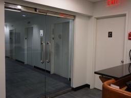 Double door entrance