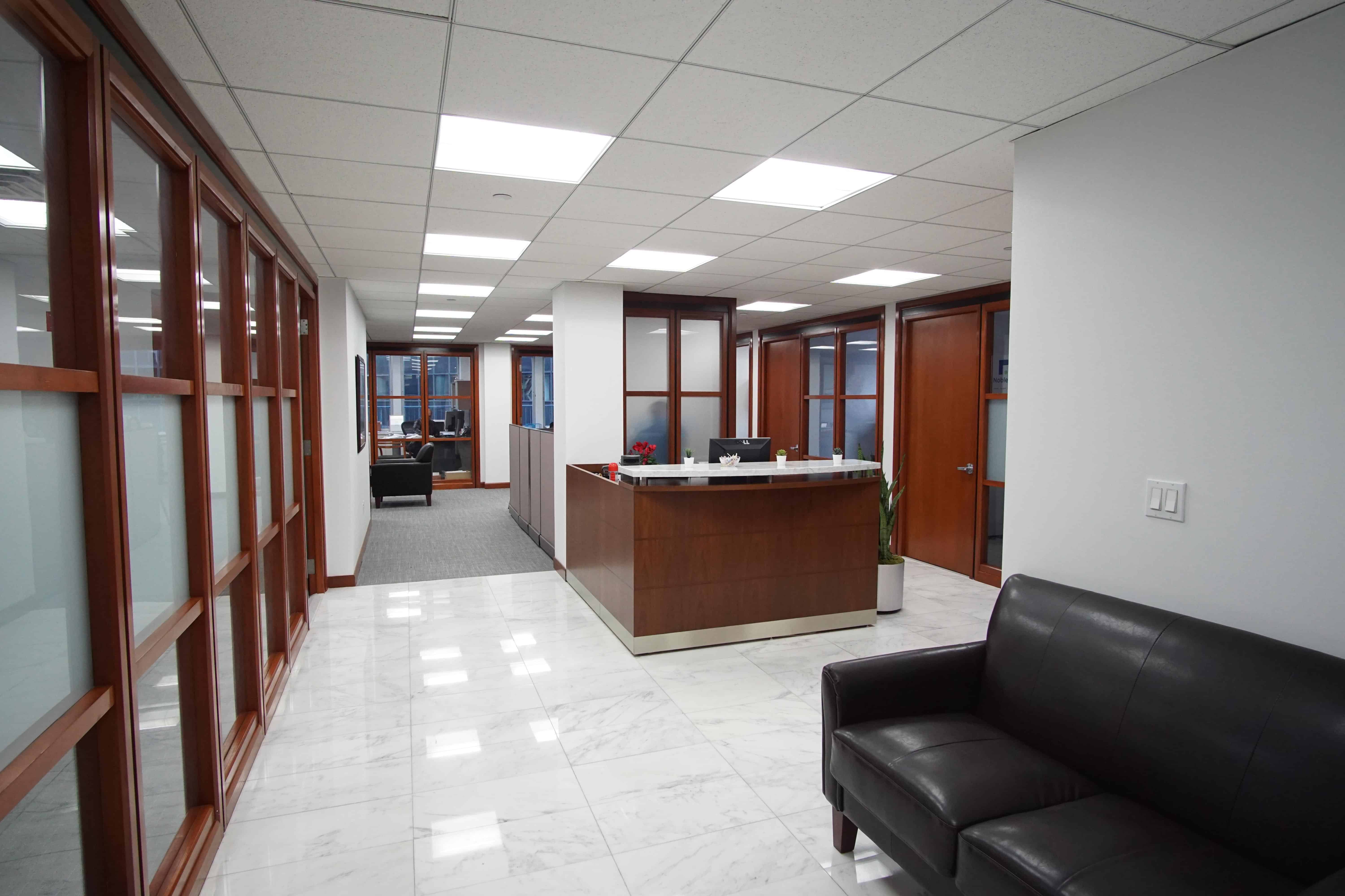 Reception and waiting area