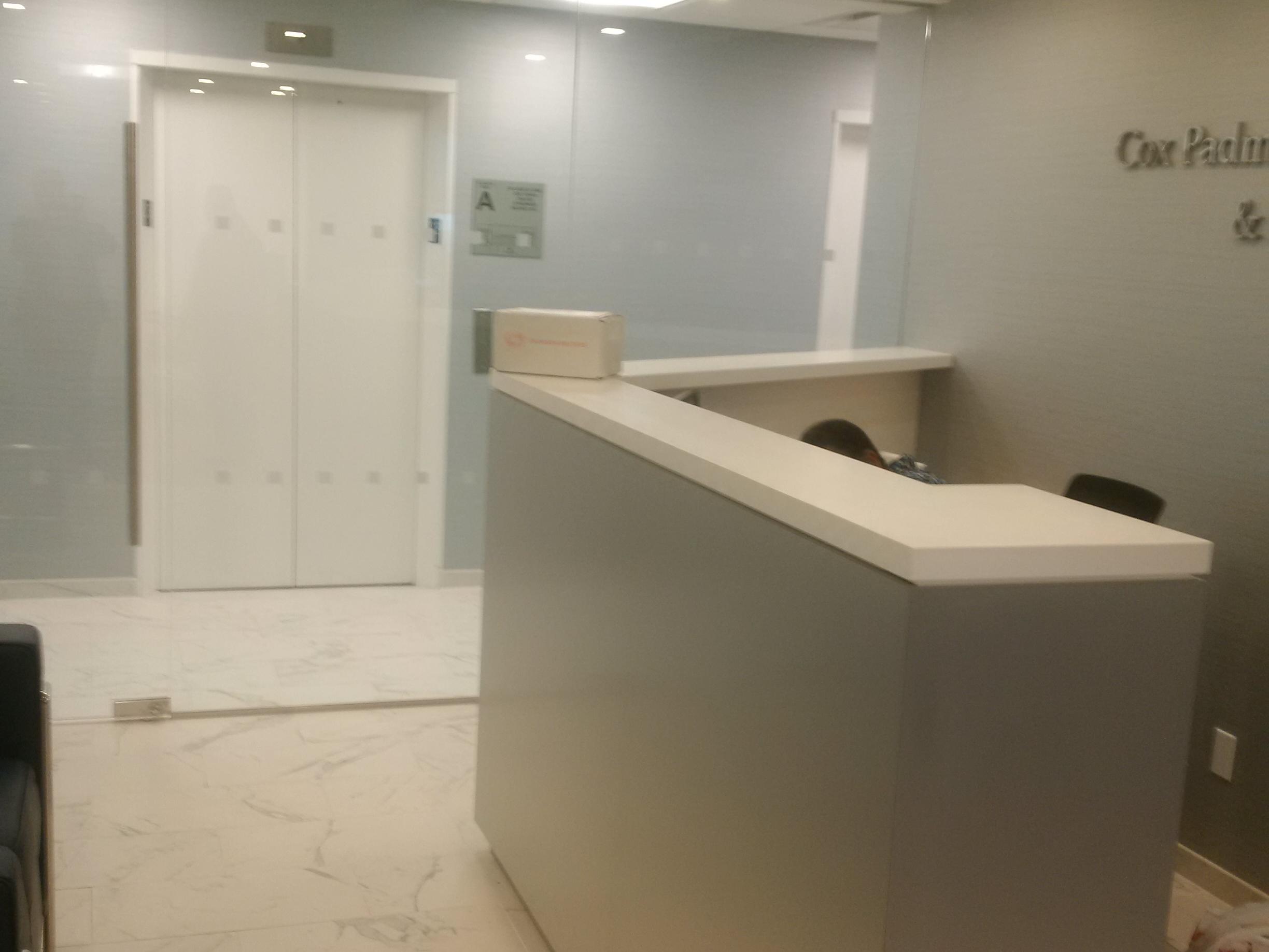 Reception area