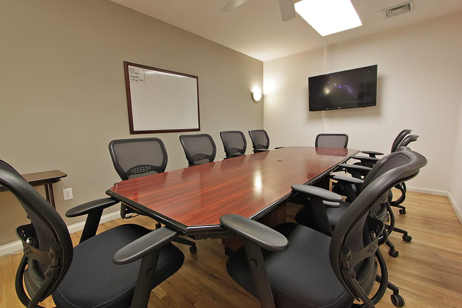 Conference room with A/V set