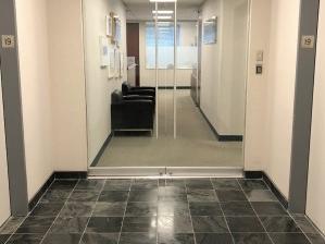 Double door entrance