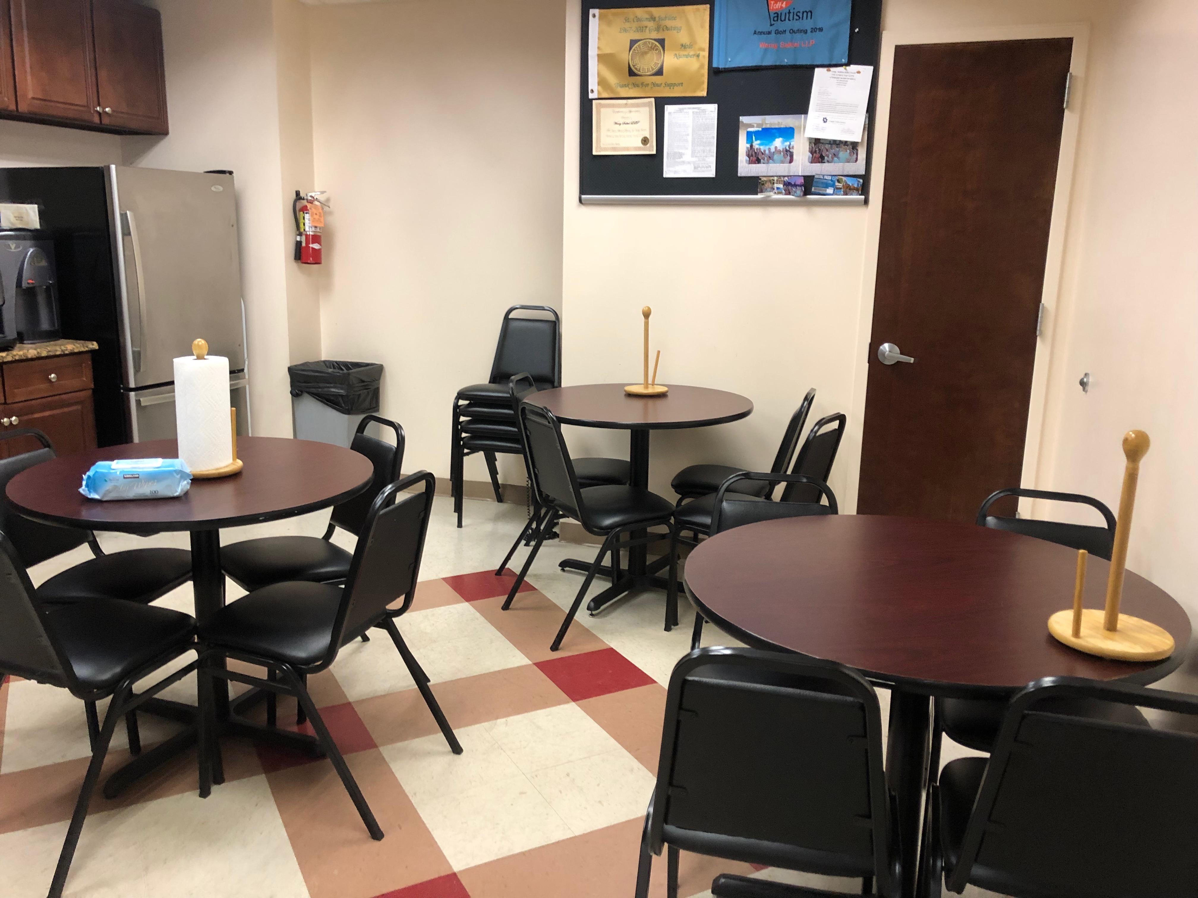 seating in the lunch room