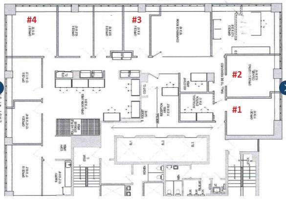 1-4 Offices Available For Sublease