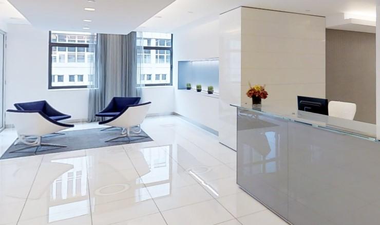 Polished reception area