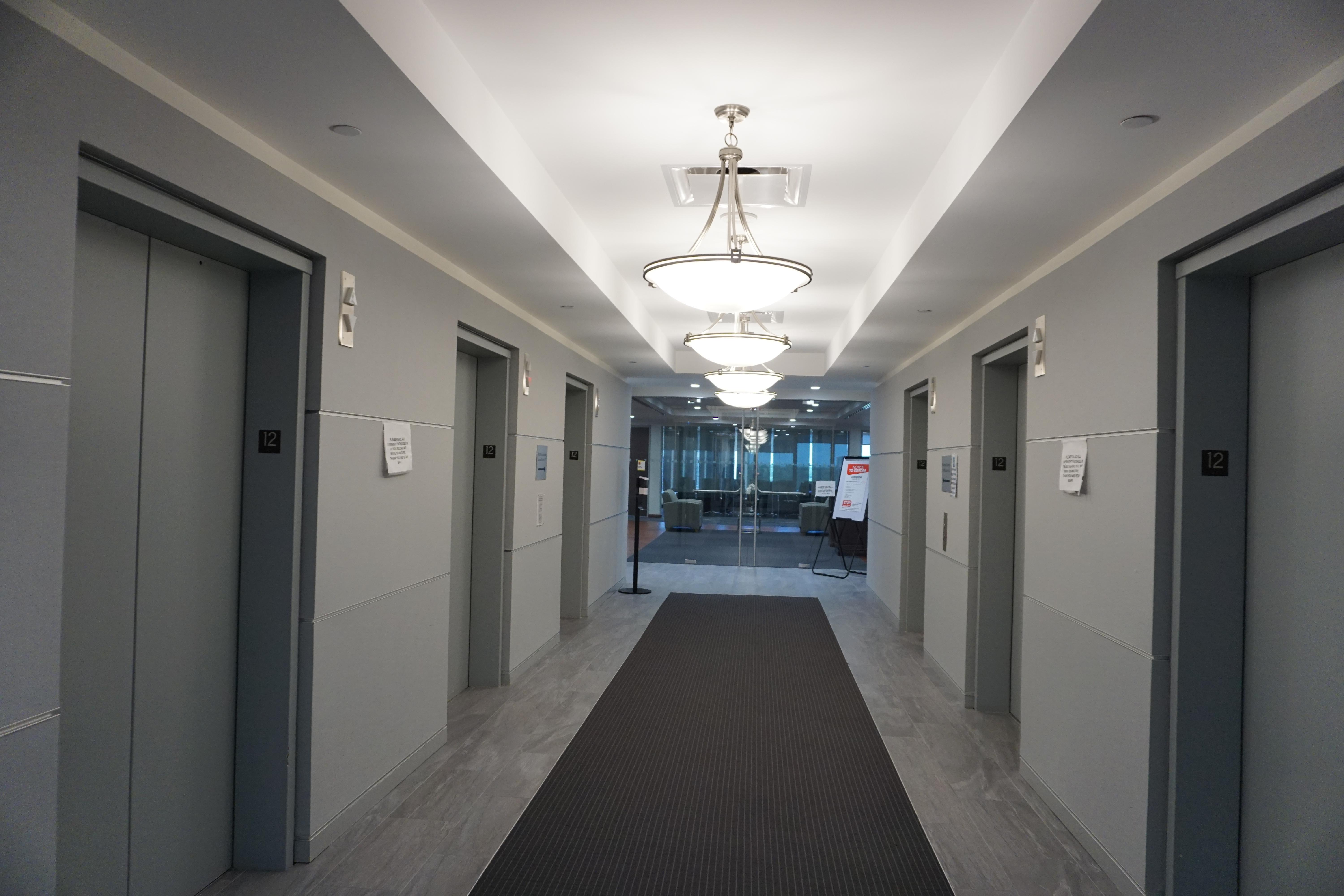 Glass Entrance / Elevator Lobby