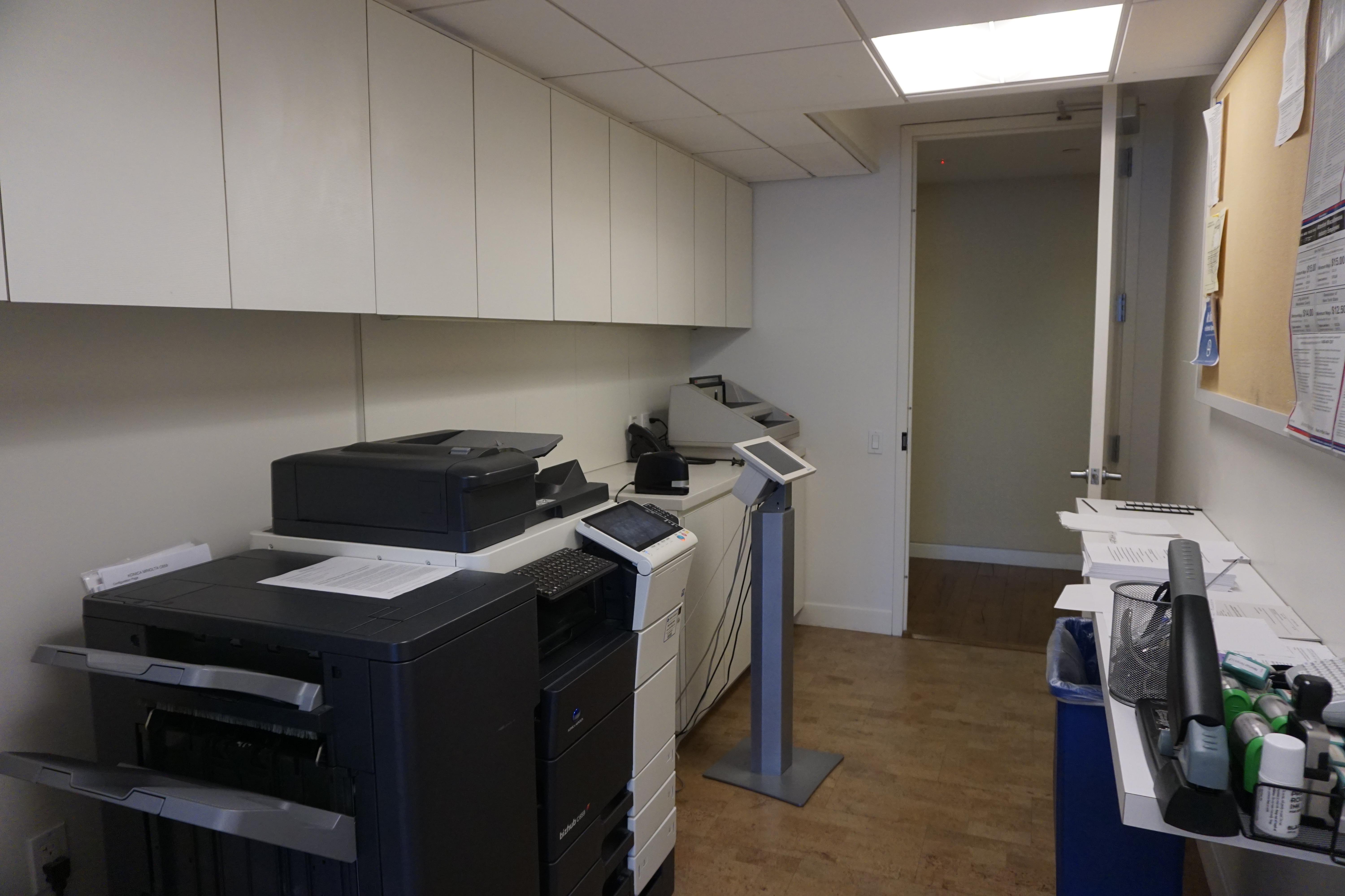 Document preparation area