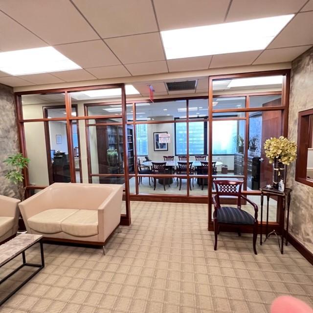 Reception facing conference room