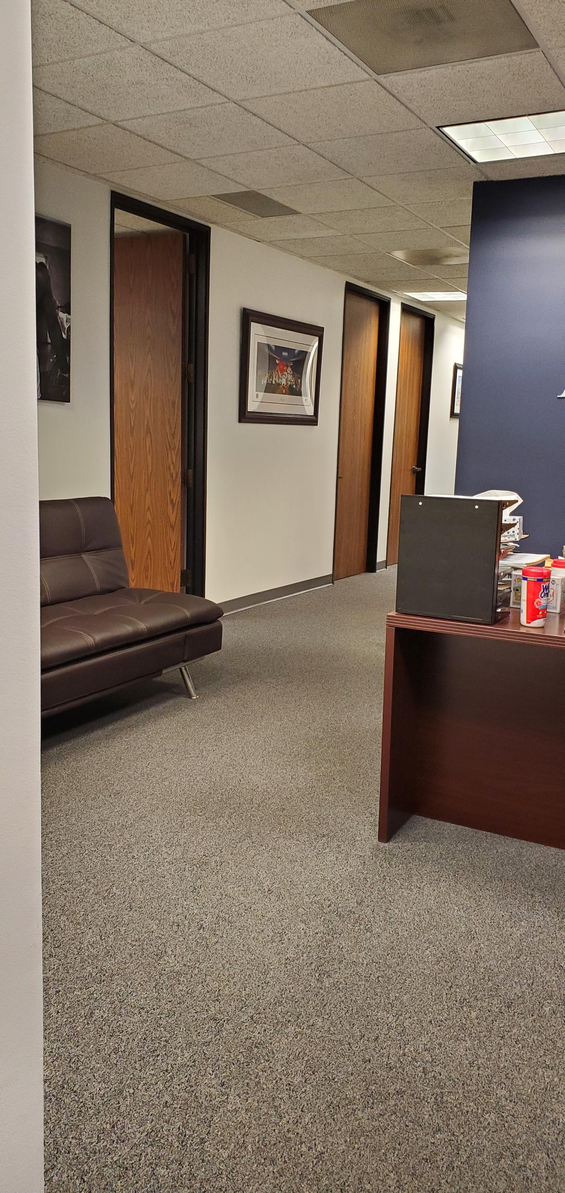 Front office - hallway leading to Office