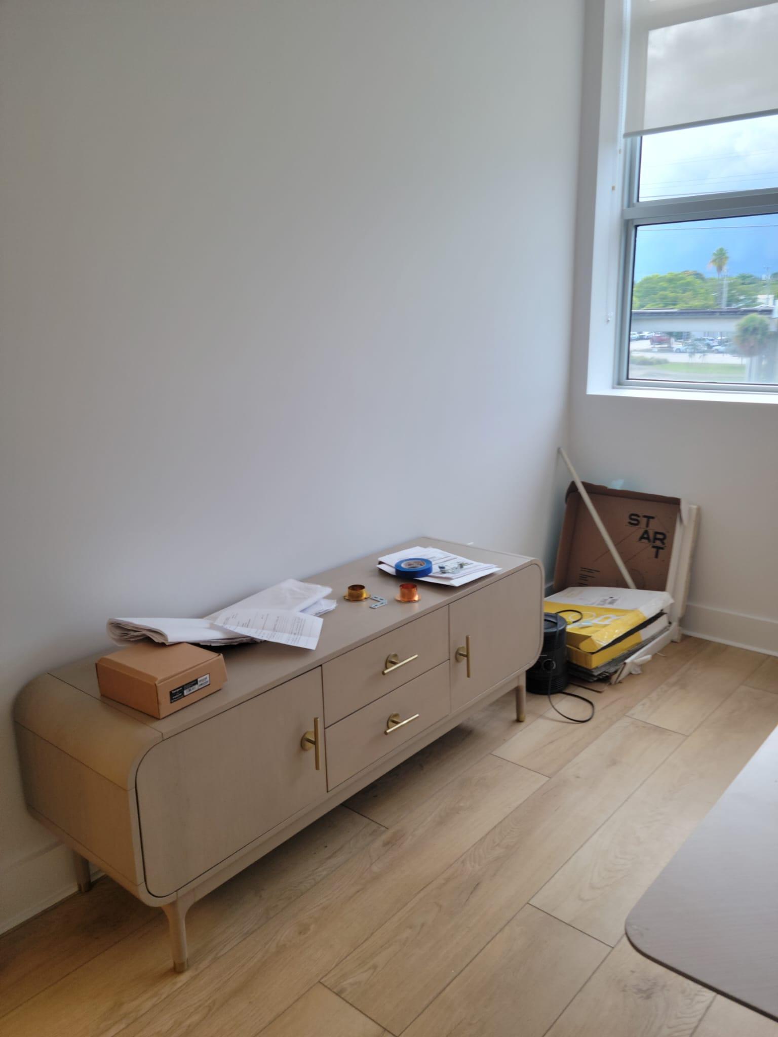 Modern Storage Console Included