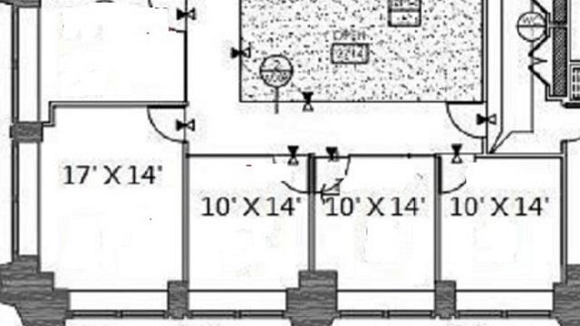 Large corner office sublet in NoMad with 3 adjacent associate offices