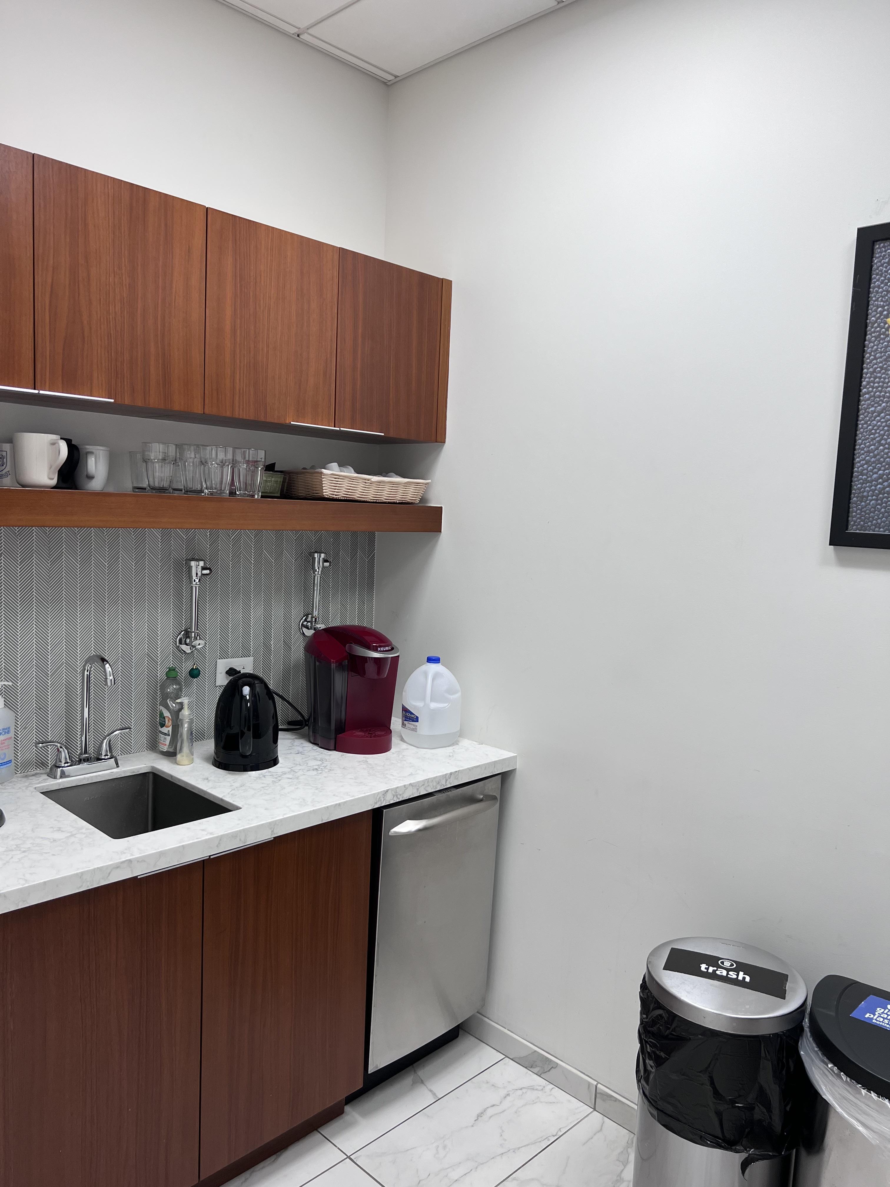 Pantry outside main conference room