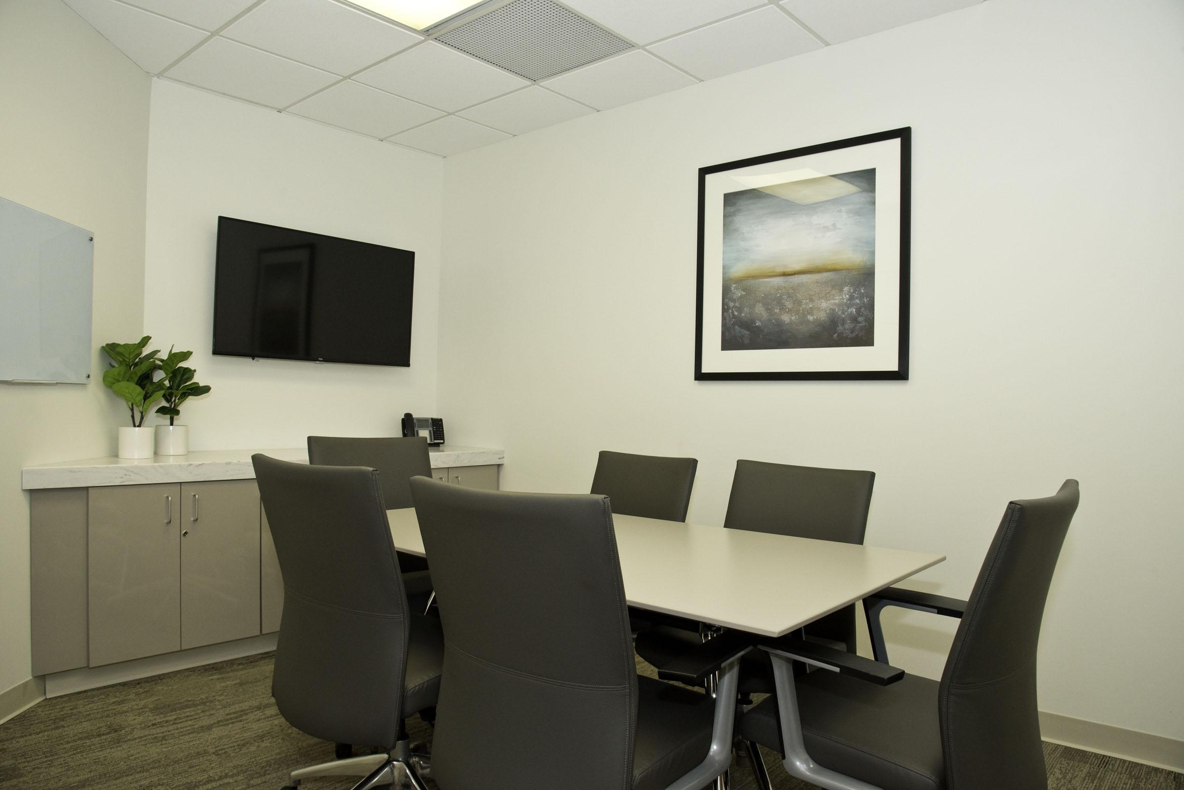 Conference room for 6 with the latest technology