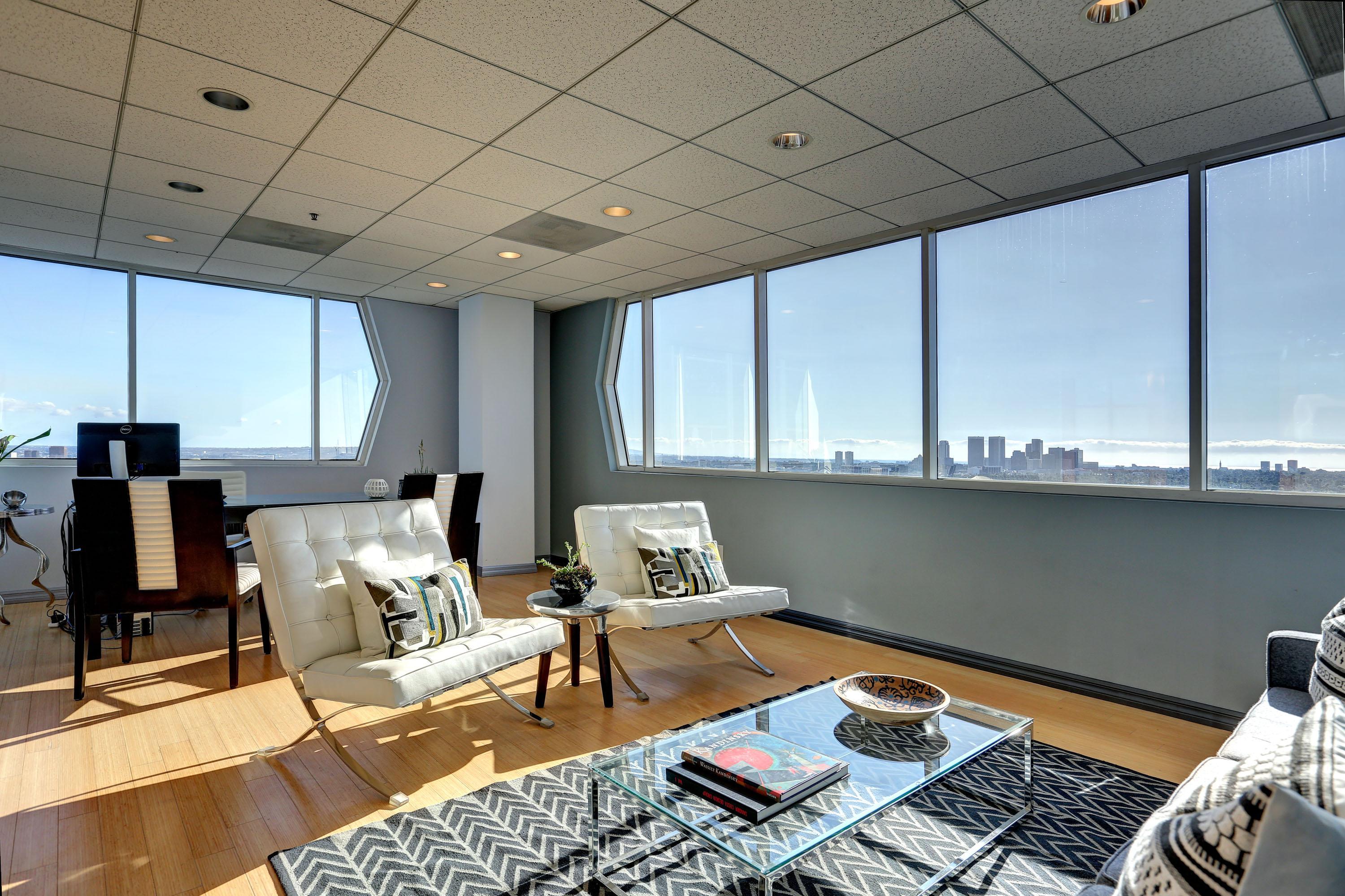 Corner, Window Line Office on 10th Floor of a Premier Building - Impressive space and Jaw Dropping Views!