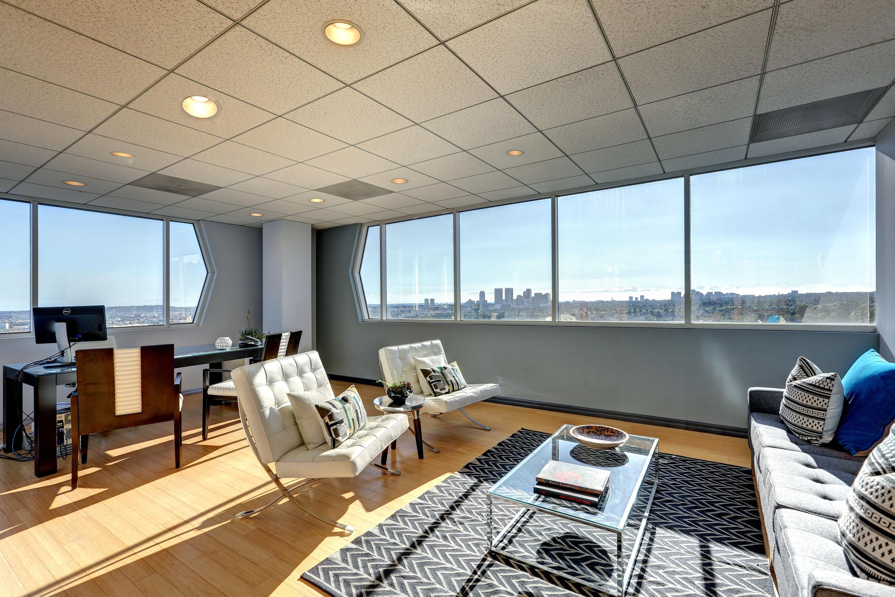Corner, Window Line Office on 10th Floor of a Premier Building - Impressive space and Jaw Dropping Views!