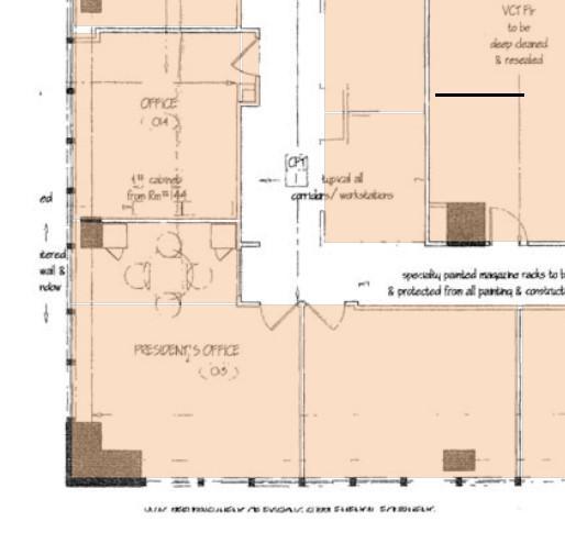 Designated "President's Office" on floor plan
