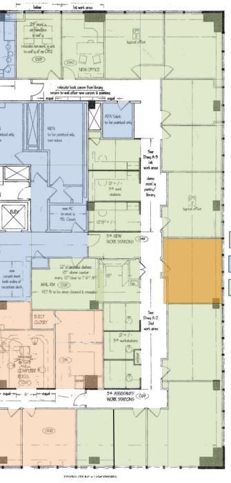 Large, 4-window partner office