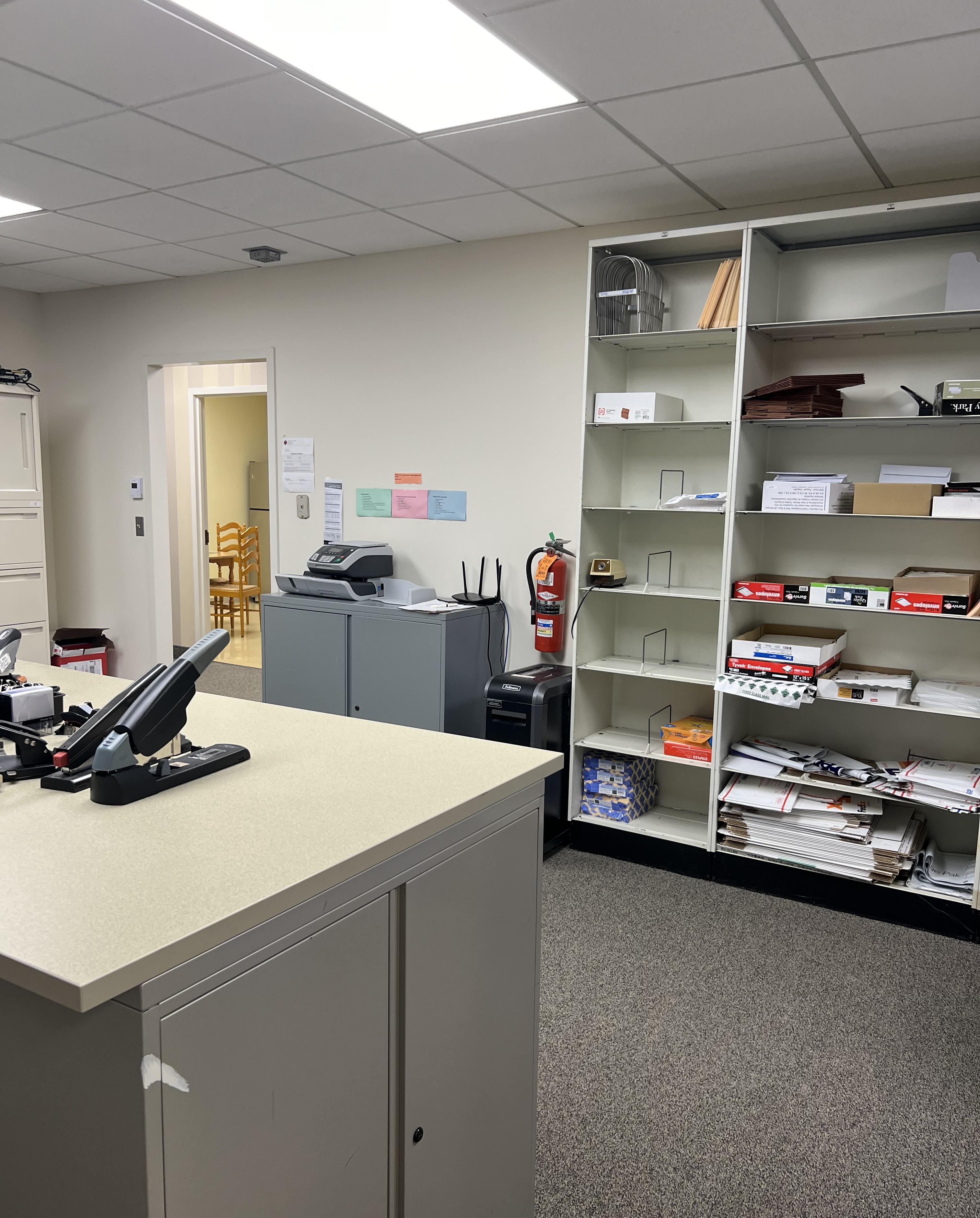 Storage, Document preparation area