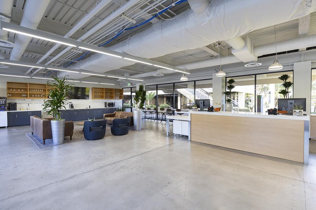 Expansive entry and waiting area