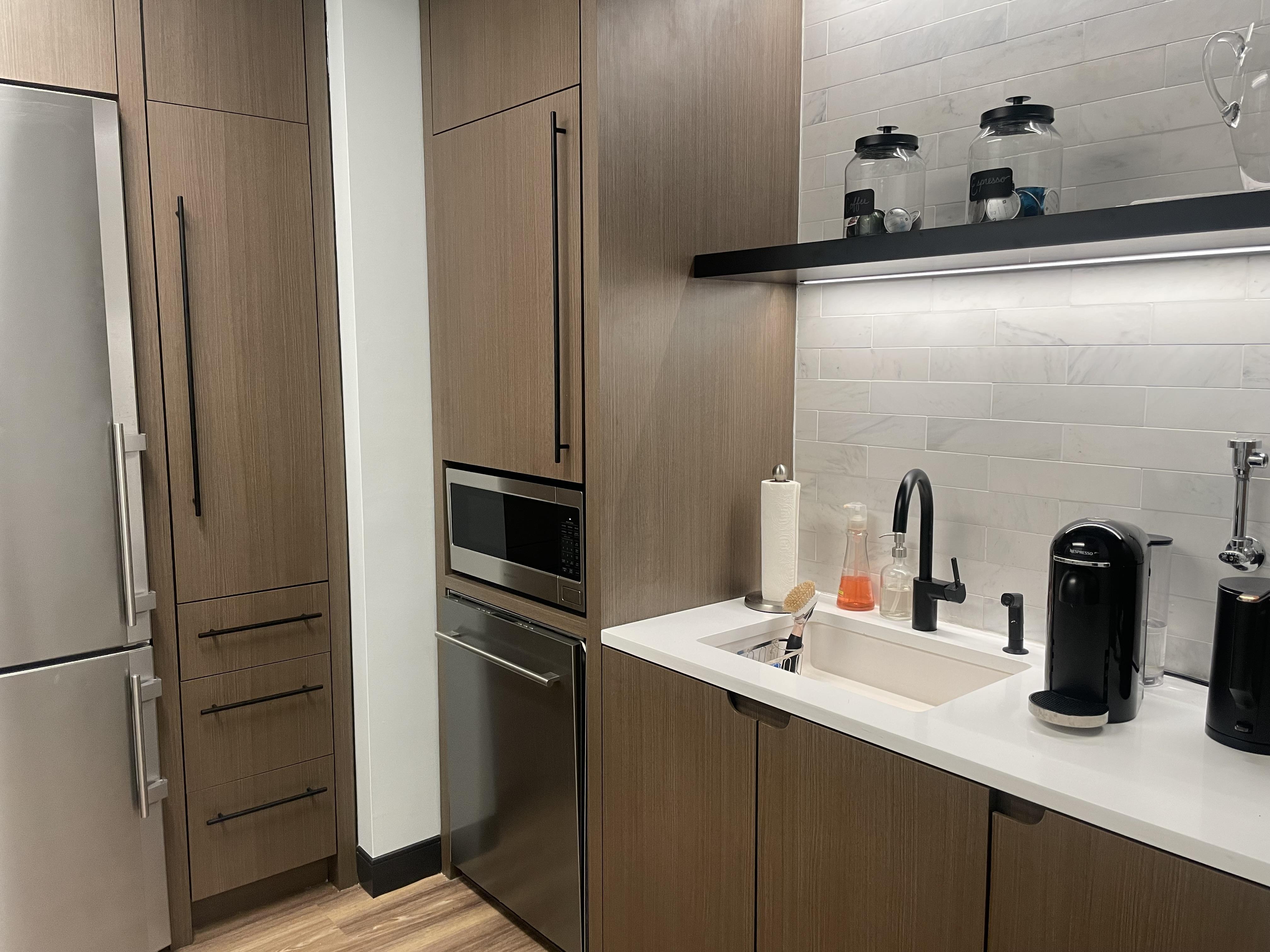 Pantry with Nespresso Machine