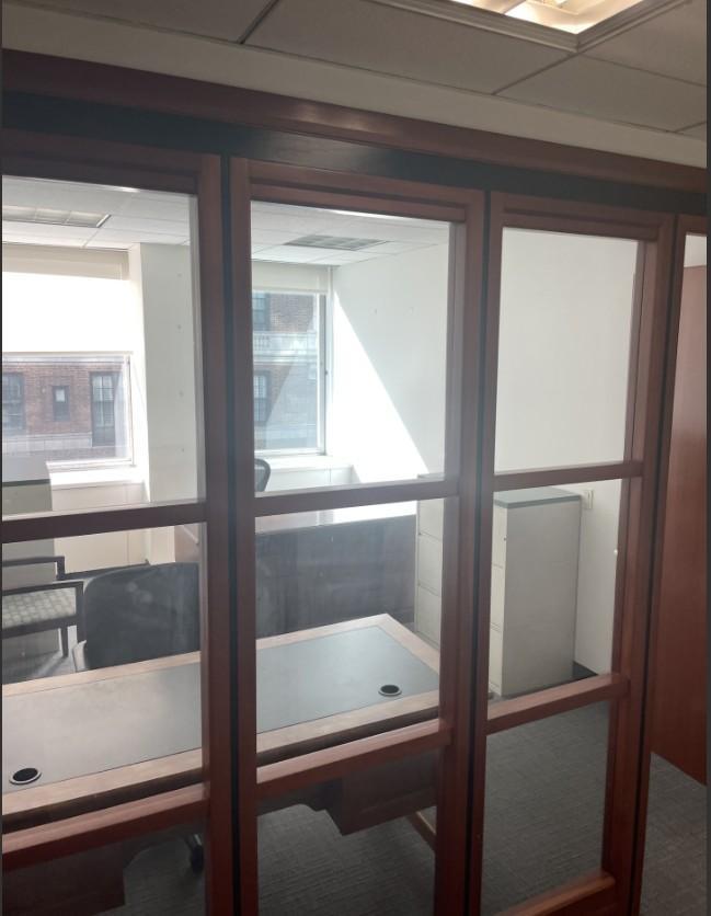 Glass front office