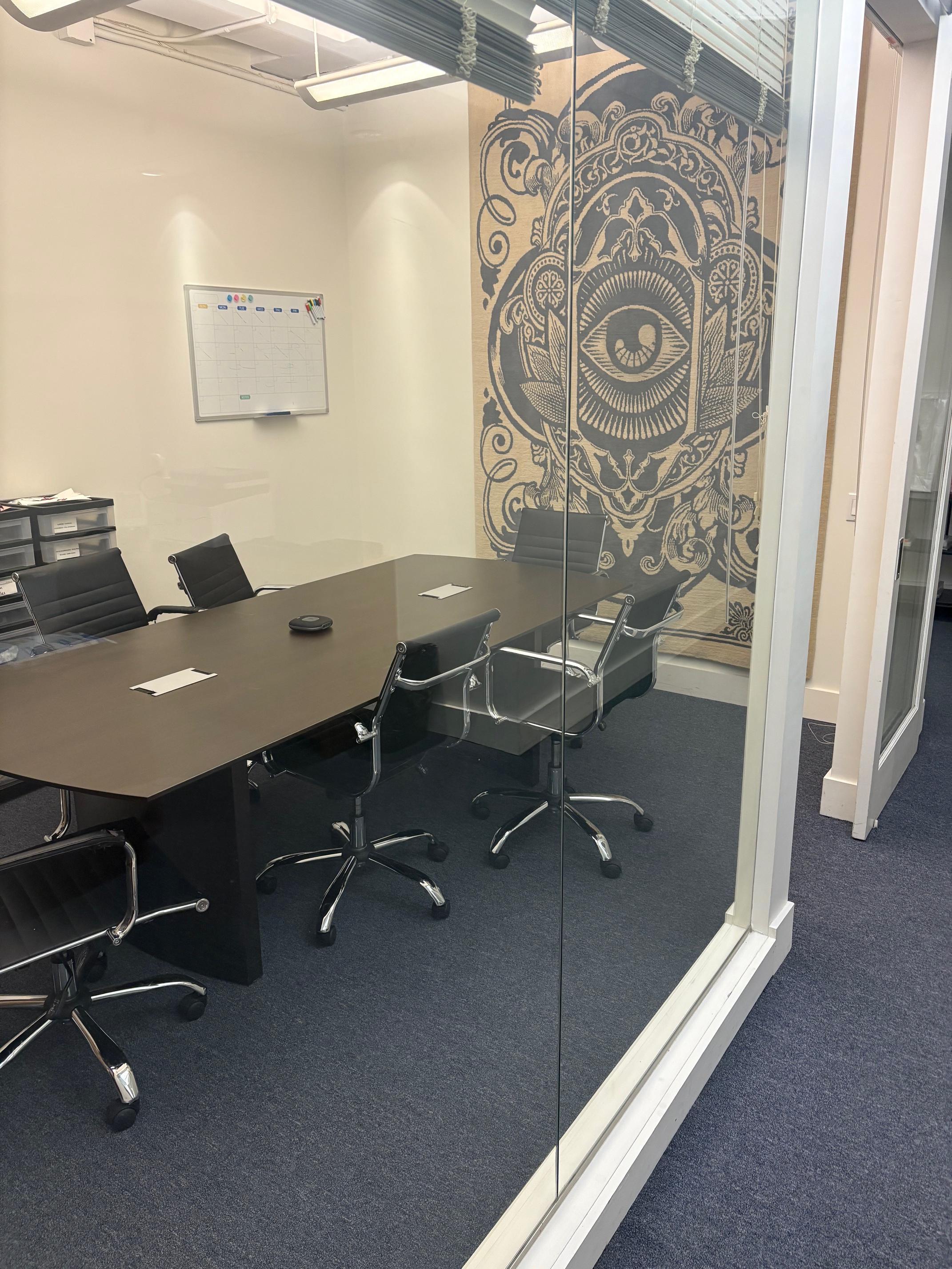Glass conference room