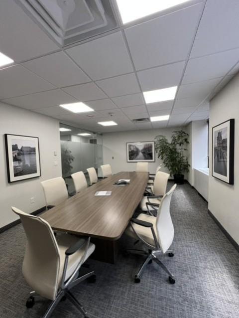 Conference room for depositions and meetings